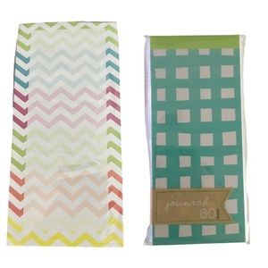 Planner Accessories Stationery Set Chevron Rainbow List Pad Grid Gingham Journal